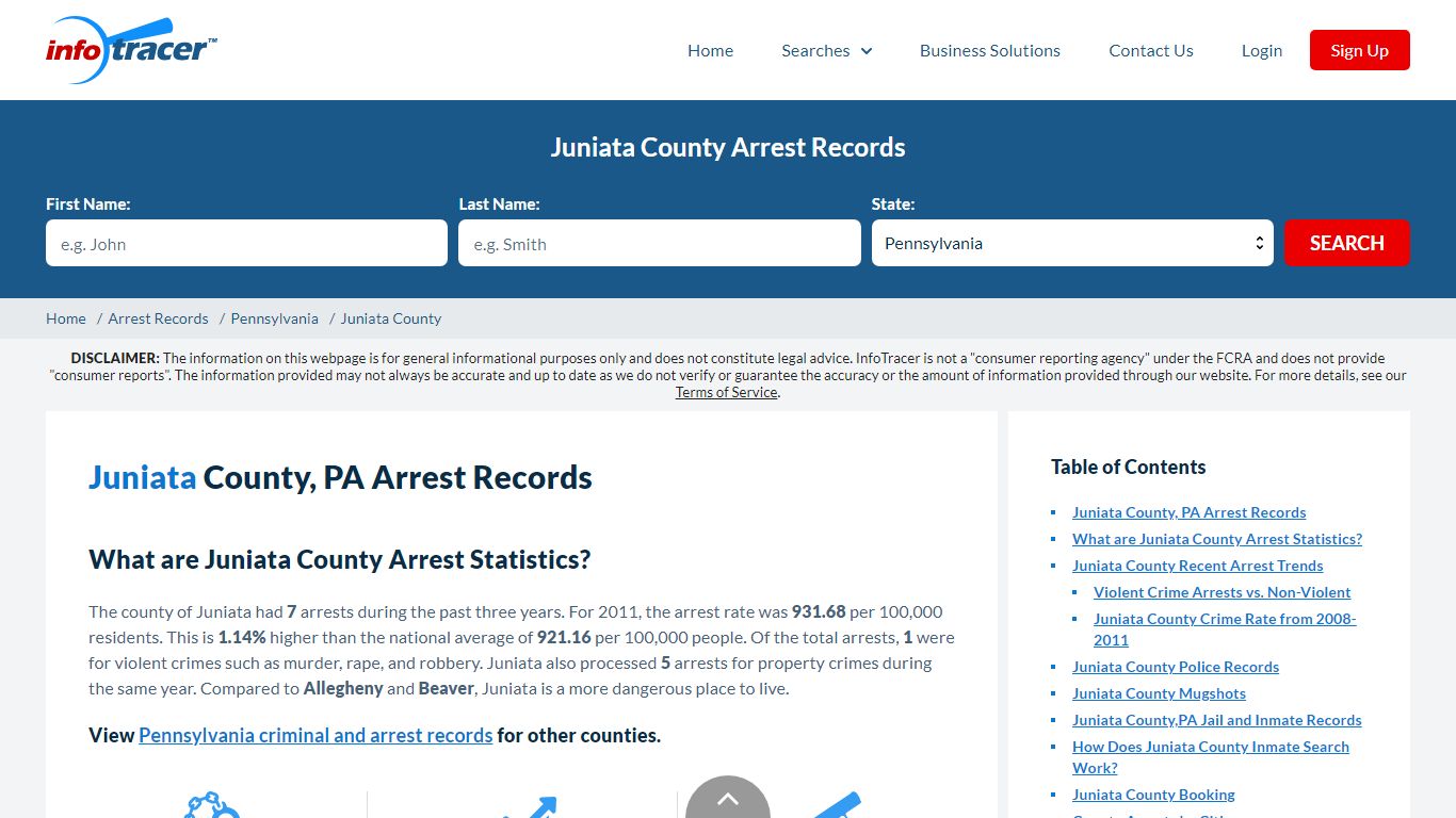 Juniata County, PA Arrests, Mugshots & Jail Records - InfoTracer